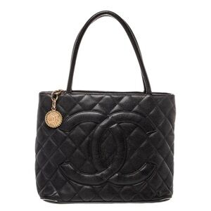 Chanel Black Quilted Tote Bag